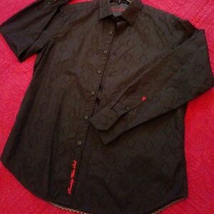 Robert Graham Black Button Down
